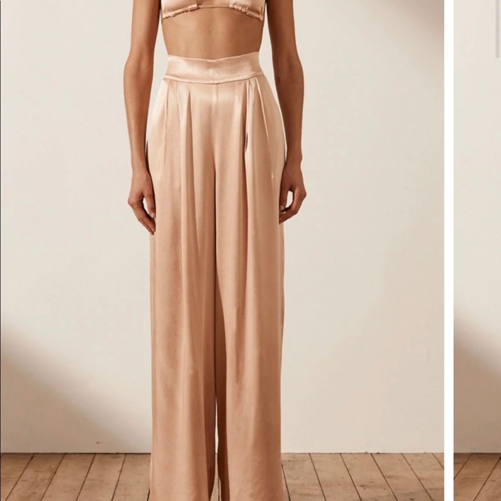 COPY - LA LUNE TUXEDO TROUSER - DESERT ROSE